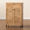 Baxton Studio Coolidge ModernOak Brown Finished Wood 5-Shelf Shoe Storage Cabinet 197-11926-ZORO - alternate 5